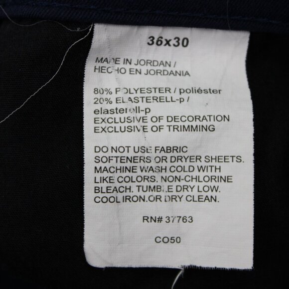 Callaway Golf Pants Mens 36x28 Blue Flat Front Straight Leg Stretch - Picture 12 of 13